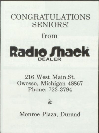 Radio Shack - Durand Store